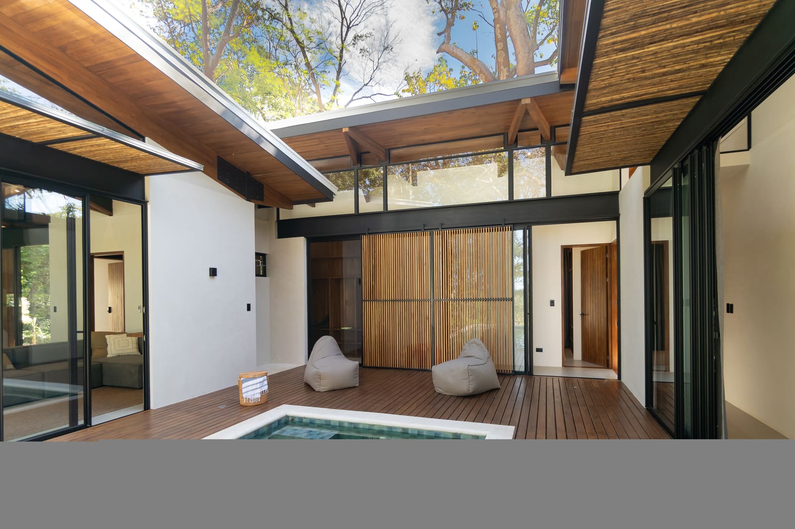 Modern Hilltop Home with Partial Ocean & Jungle Views